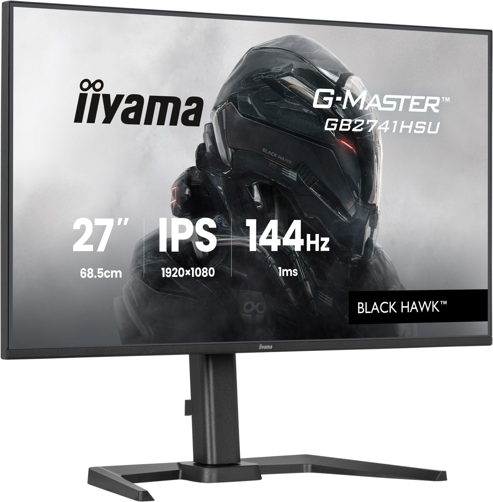 27-calowy monitor gamingowy IPS z odświeżaniem 144Hz i czasem reakcji 1ms.