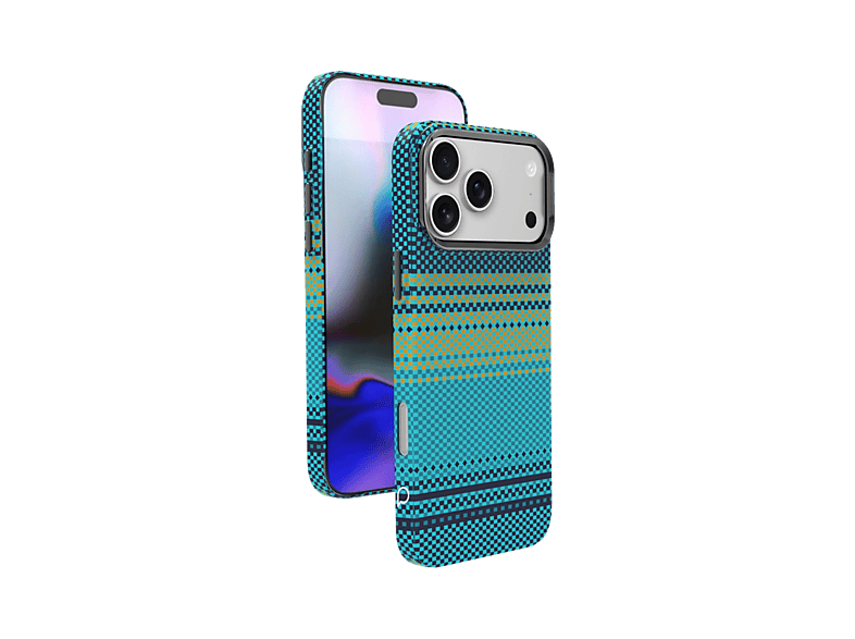 PIILI iPhone 17 Kevlar Serisi Magsafe Hasır Telefon Kılıfı Turuncu