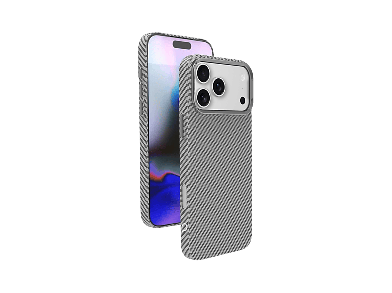 PIILI iPhone 17 Kevlar Serisi Magsafe Telefon Kılıfı Gri