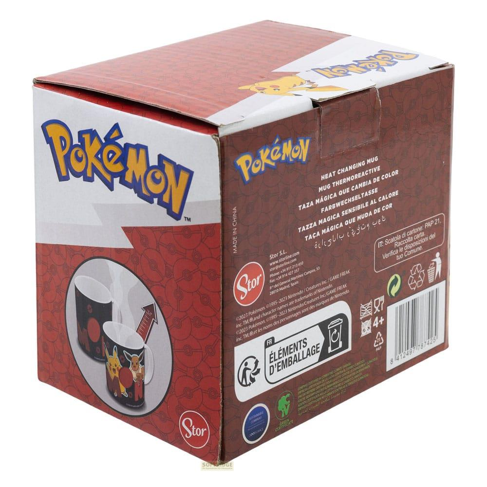 Pokémon-Verpackung mit Pikachu und anderen Charakteren, für einen Becher.