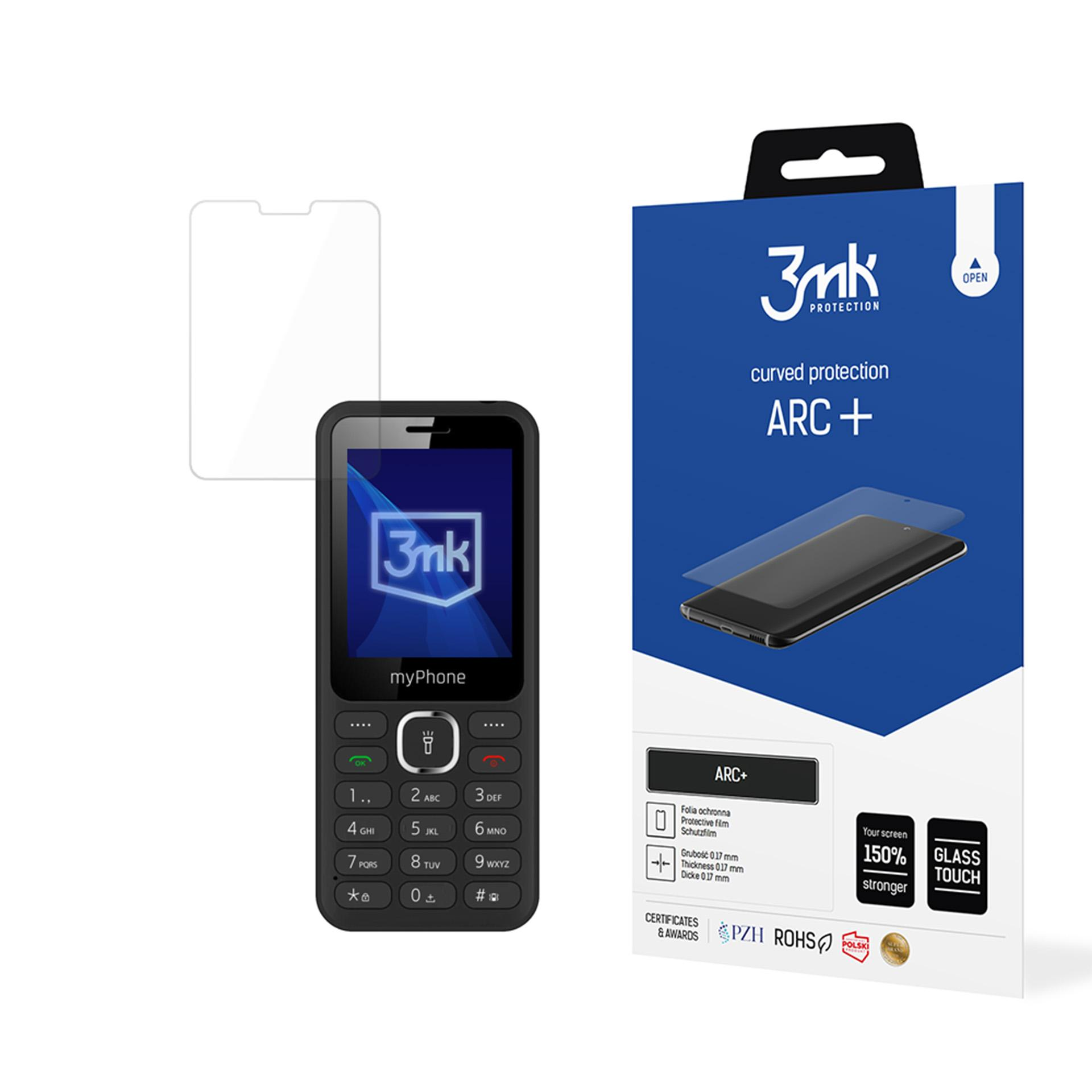 Un telefono cellulare con tastiera e una pellicola protettiva per smartphone.