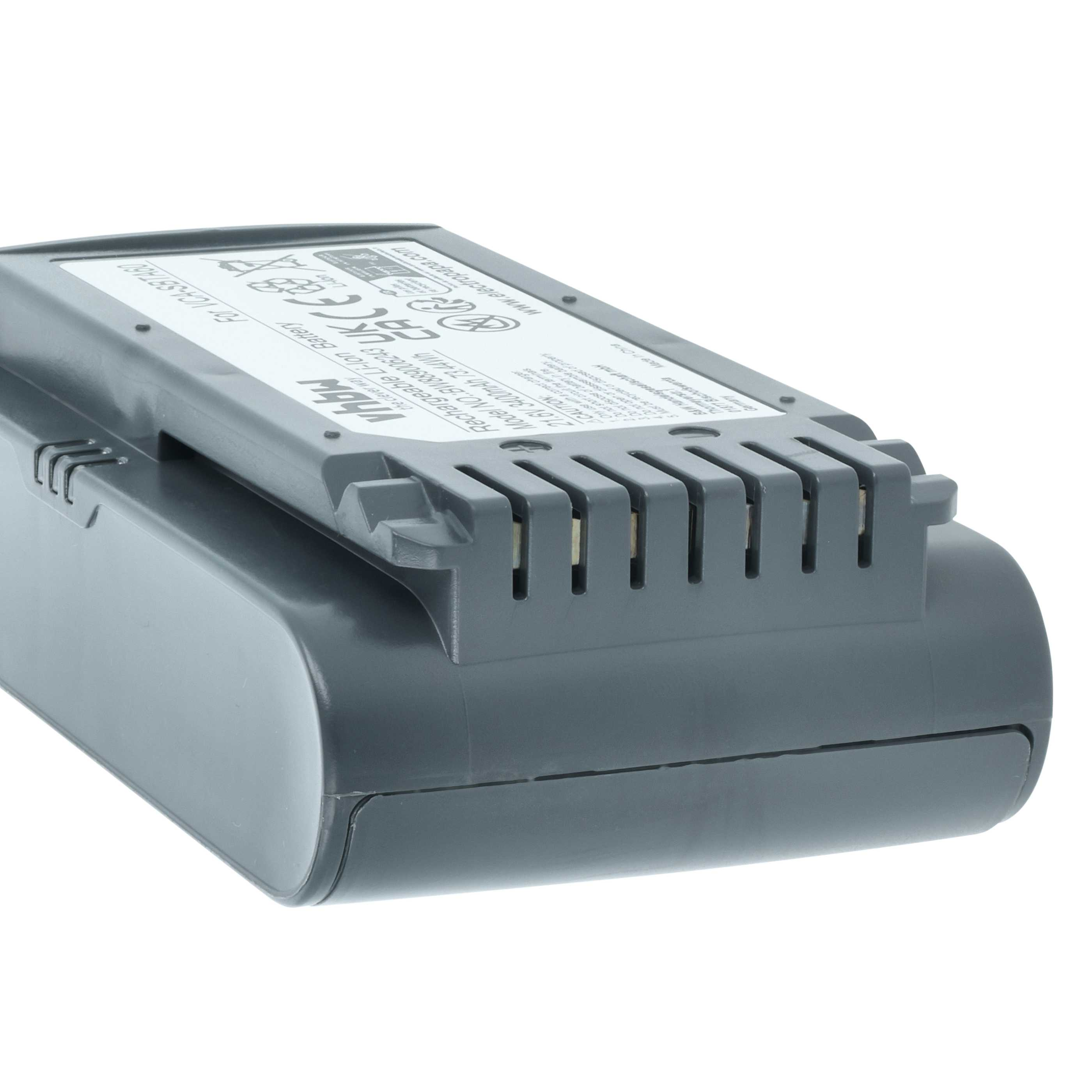 Grauer Lithium-Ionen-Akku mit Beschriftung, 21,6V 3400mAh, für VCA-SBTA.