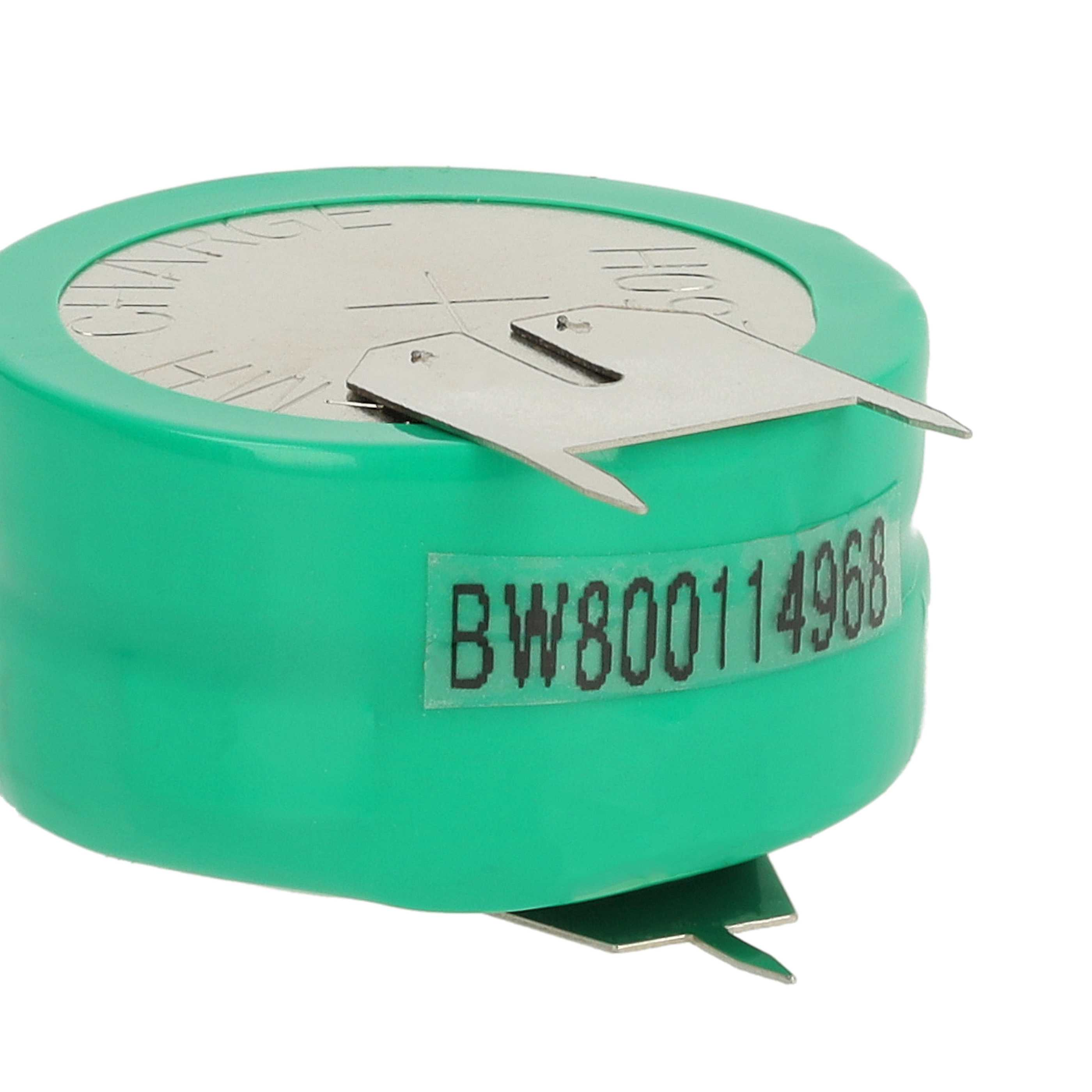 Eine grüne Batterie mit Metallkontakten und der Aufschrift BW800114968.