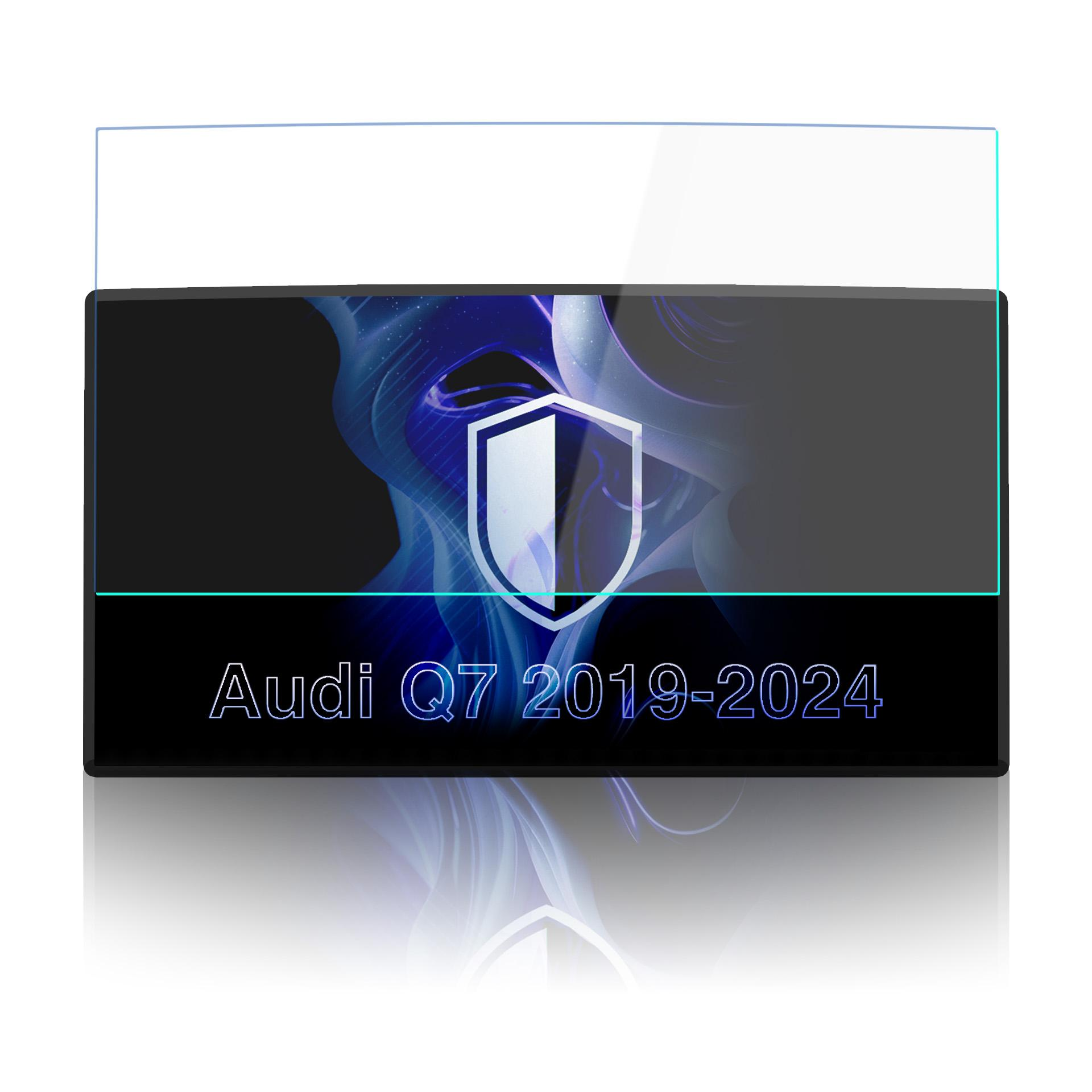 Folia ochronna na ekran do Audi Q7 (2019-2024) z logo tarczy.