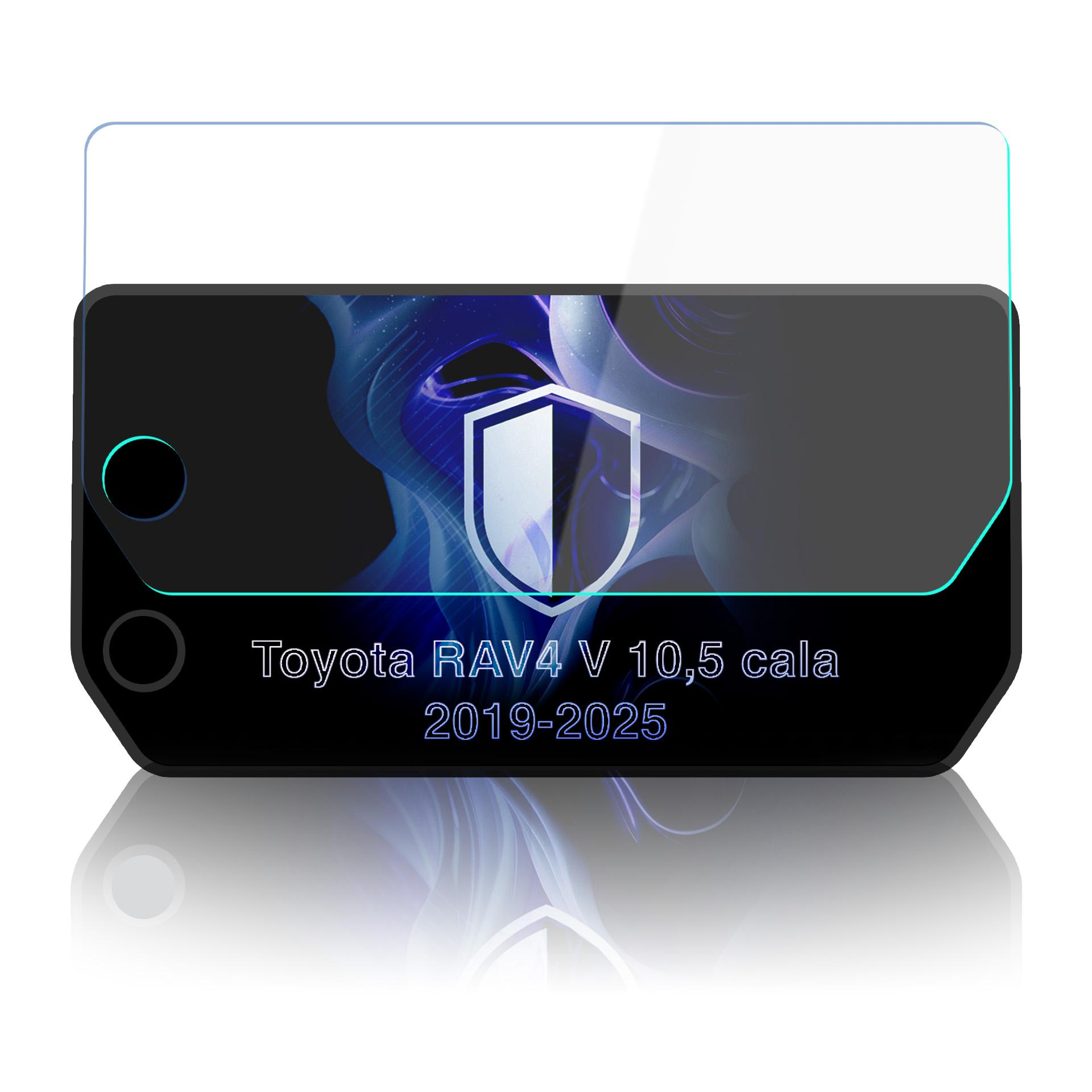 Folia ochronna Head-Up-Display do Toyota RAV4 V (2019-2025) z logo tarczy.