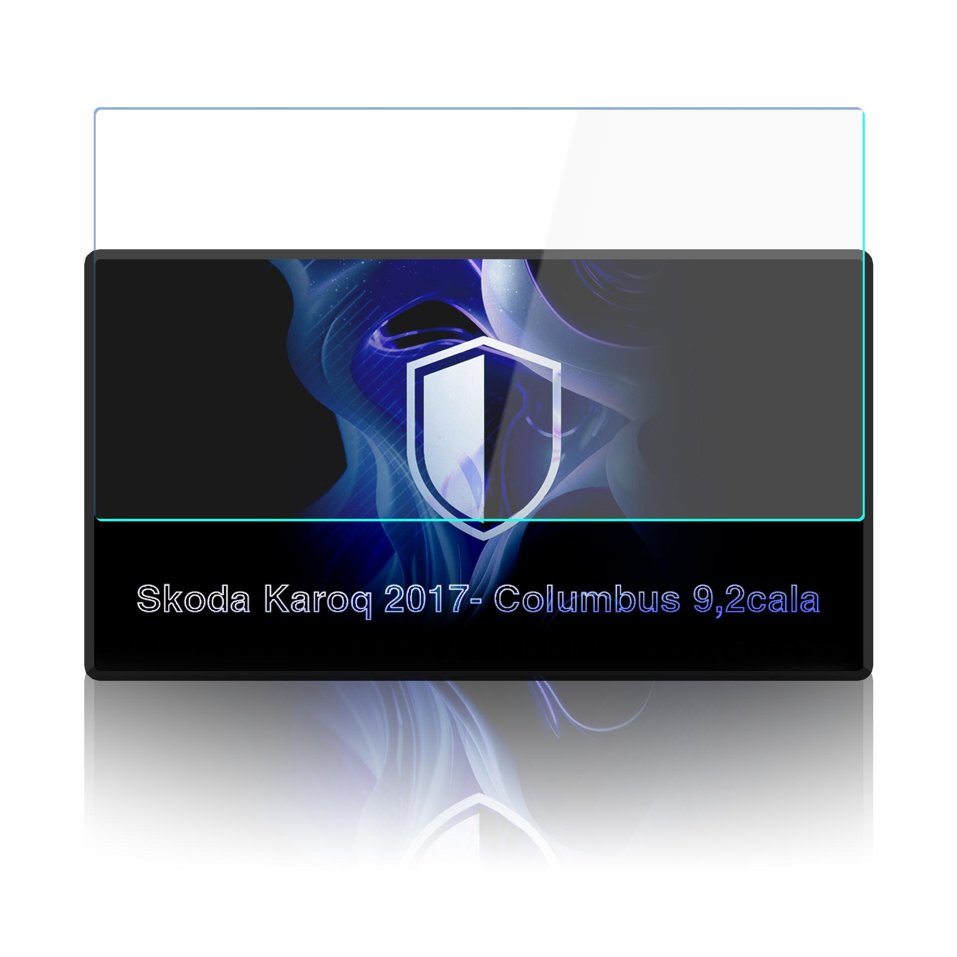 Folia ochronna na ekran Skoda Karoq 2017, Columbus 9,2 cala z logo.