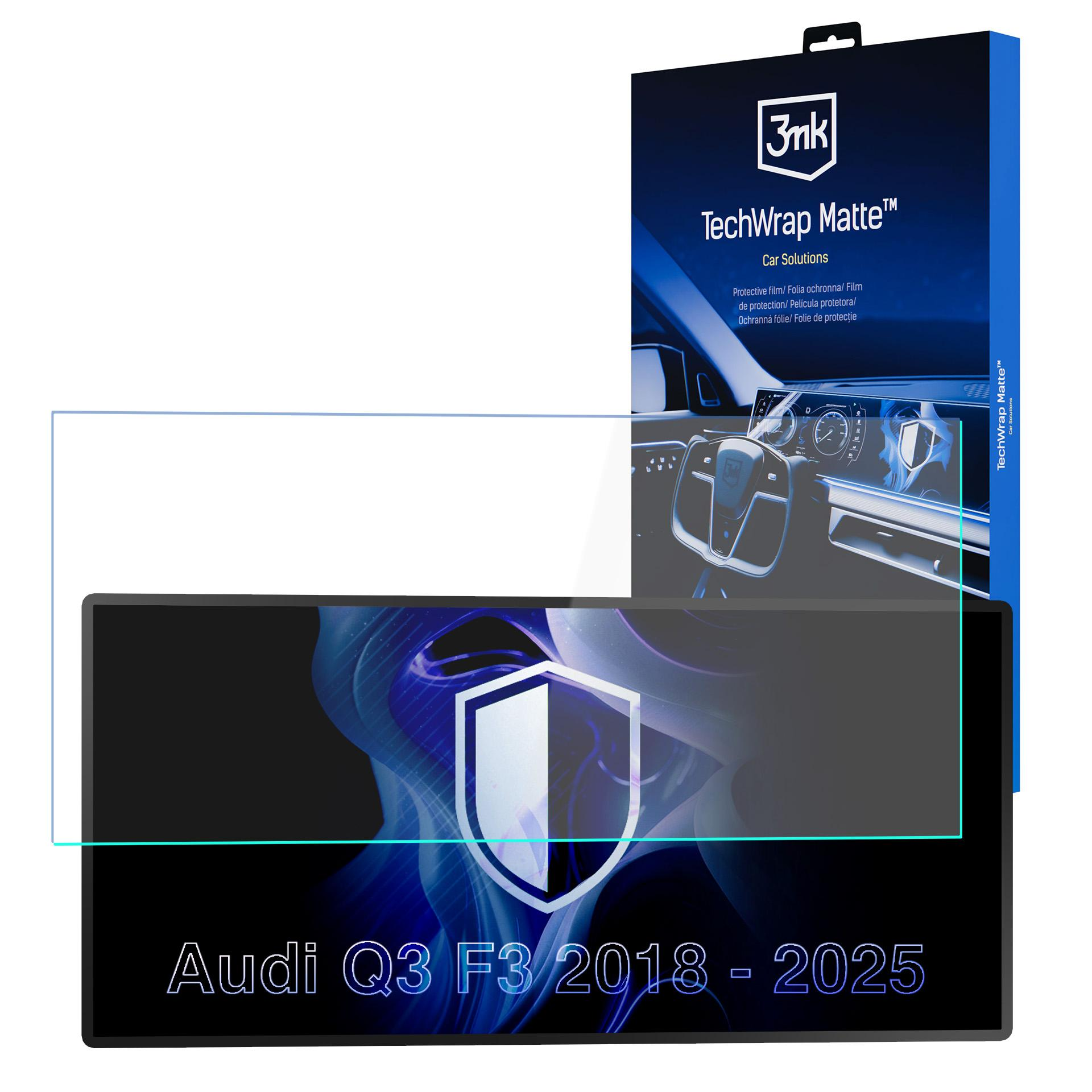 Folia ochronna 3mk TechWrap Matte do Audi Q3 F3 (2018-2025) z logo.