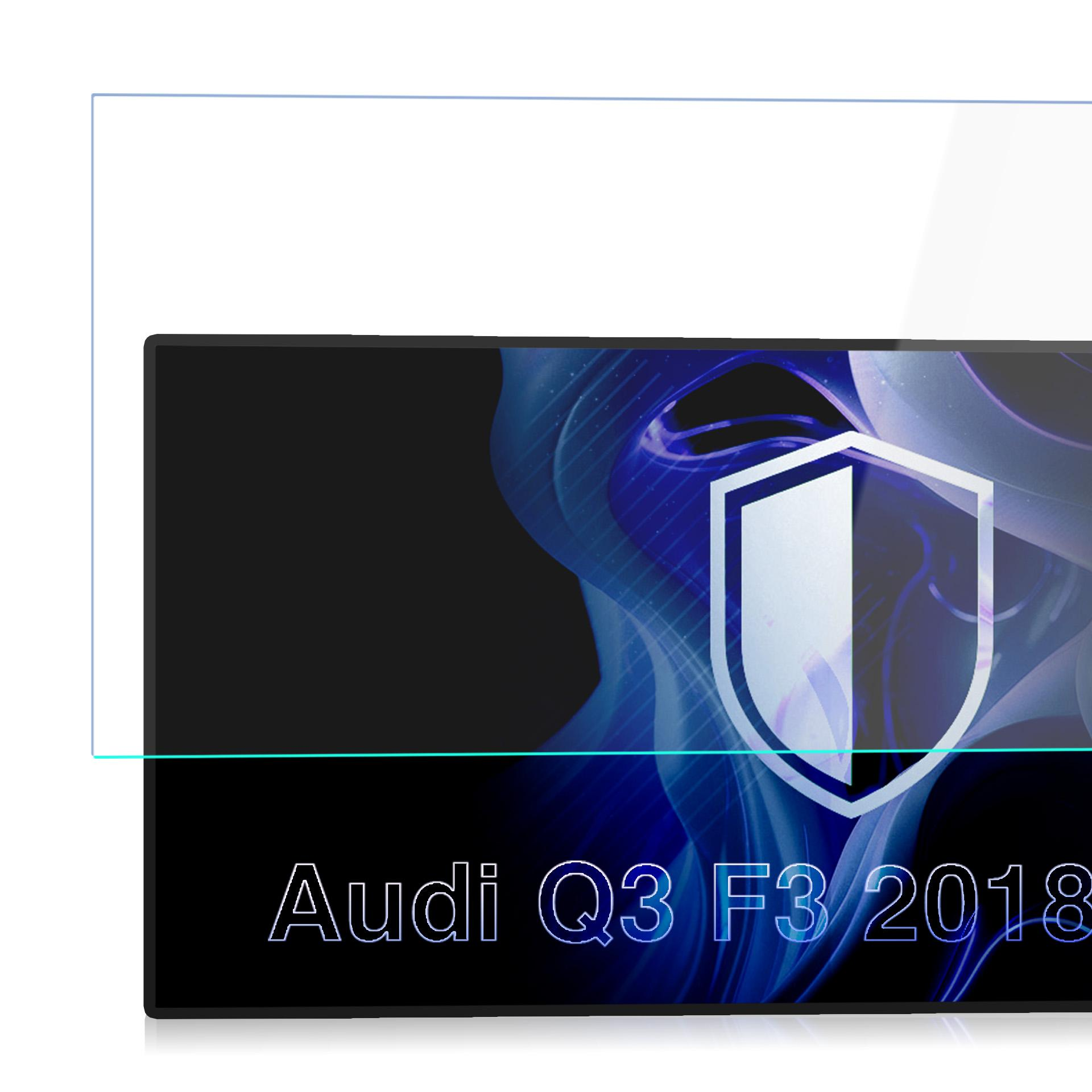 Folia ochronna na ekran do Audi Q3 F3 2018 z tarczą.