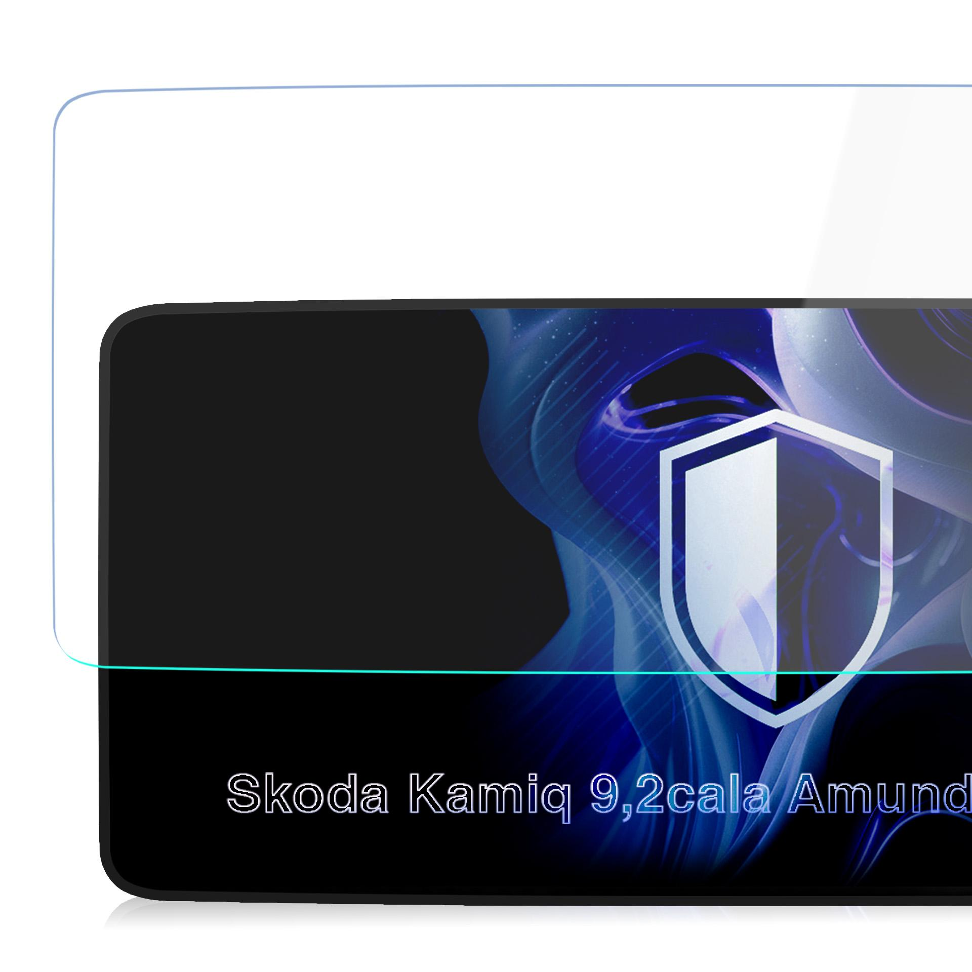 Folia ochronna ekranu Skoda Amundsen 9,2 cala z logo tarczy.
