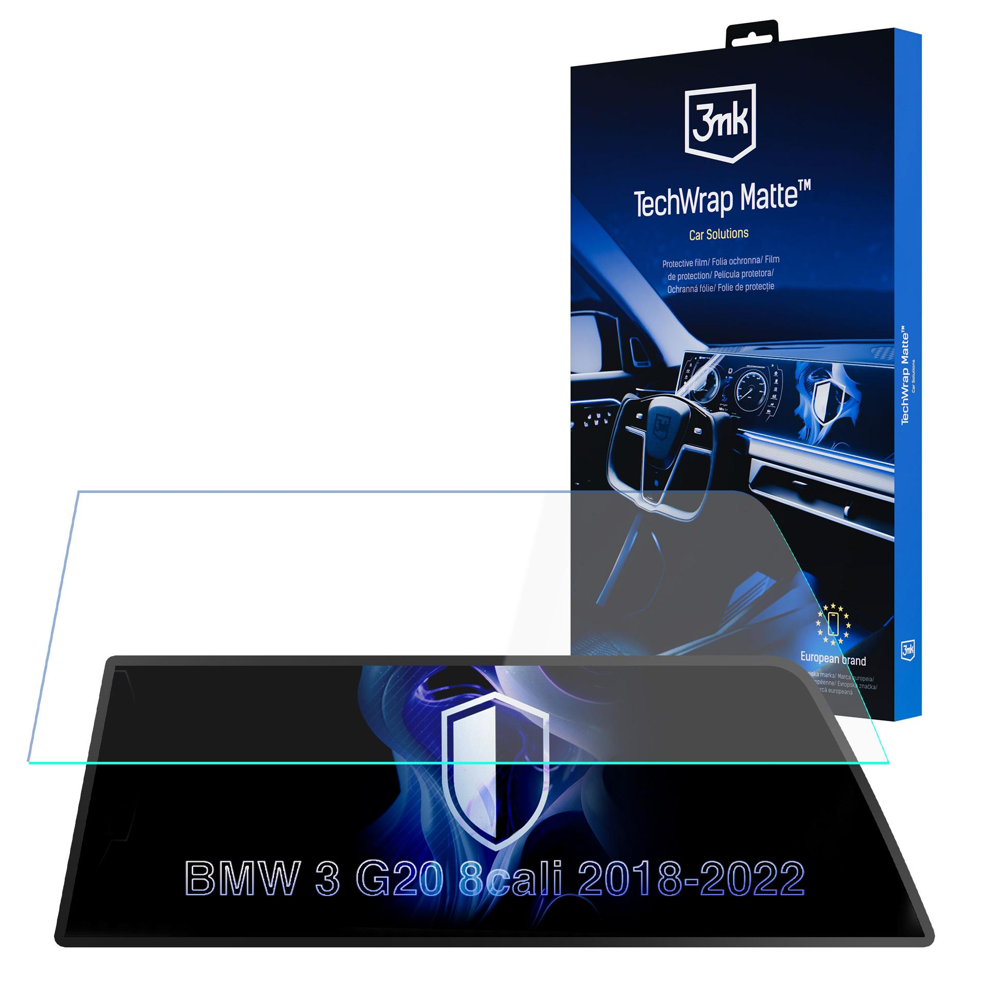 Folia ochronna na ekran BMW 3 G20 2018-2022, 8 cali, z logo 3mk.