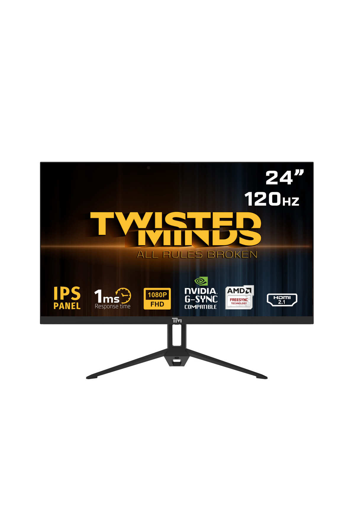 TWISTED MINDS TM24FHD120IPS HDMI DP IPS Çerçevesiz 24 inç 2K 1 ms 120 Hz Gaming Monitör Siyah