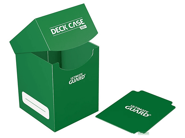 BSTKEY Scatola Portacarte In Plastica Verde 29x10x8 Cm - Organizer Con Divisori Fissi