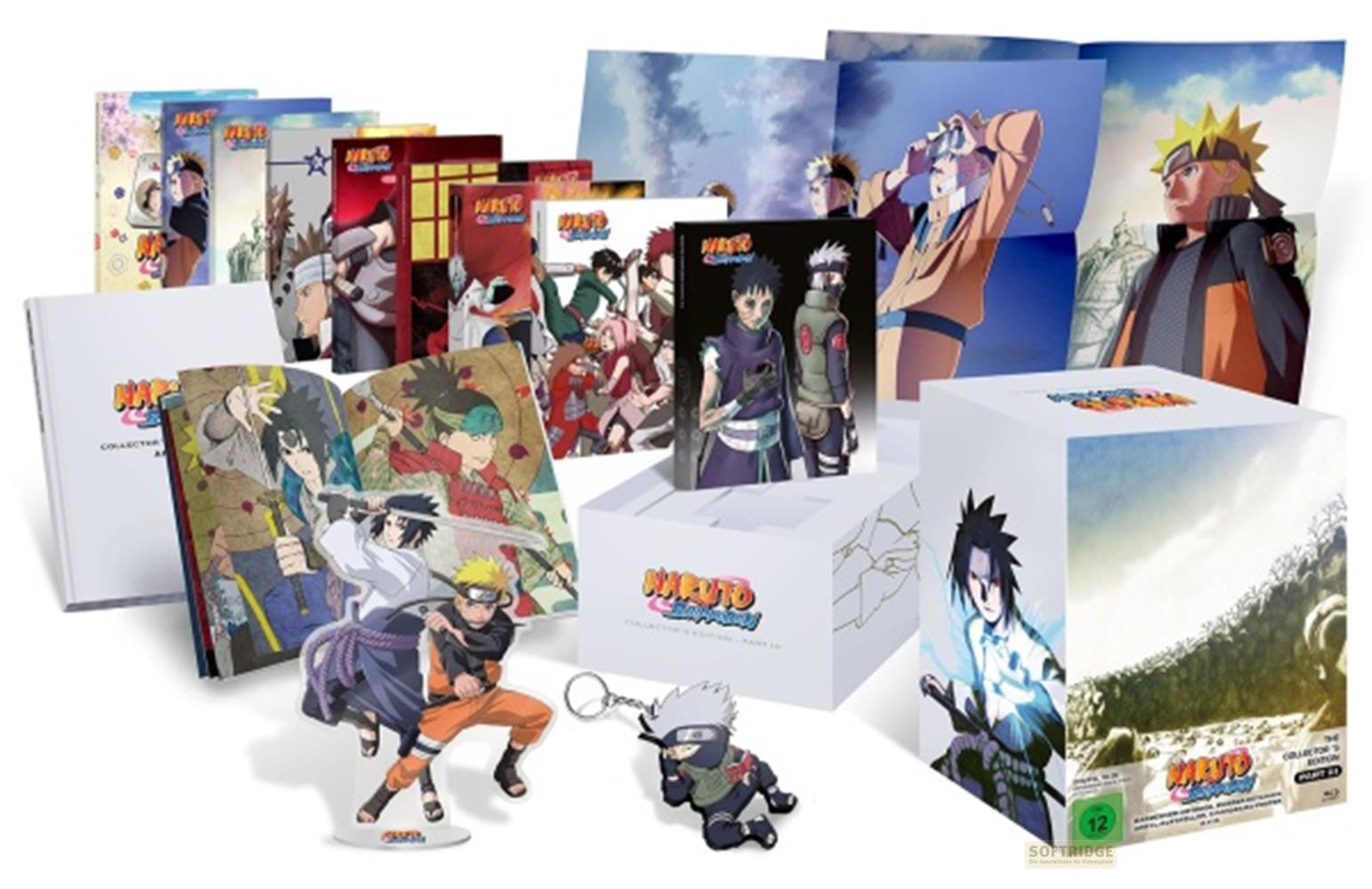 Édition Collector Naruto avec figurines et livres.