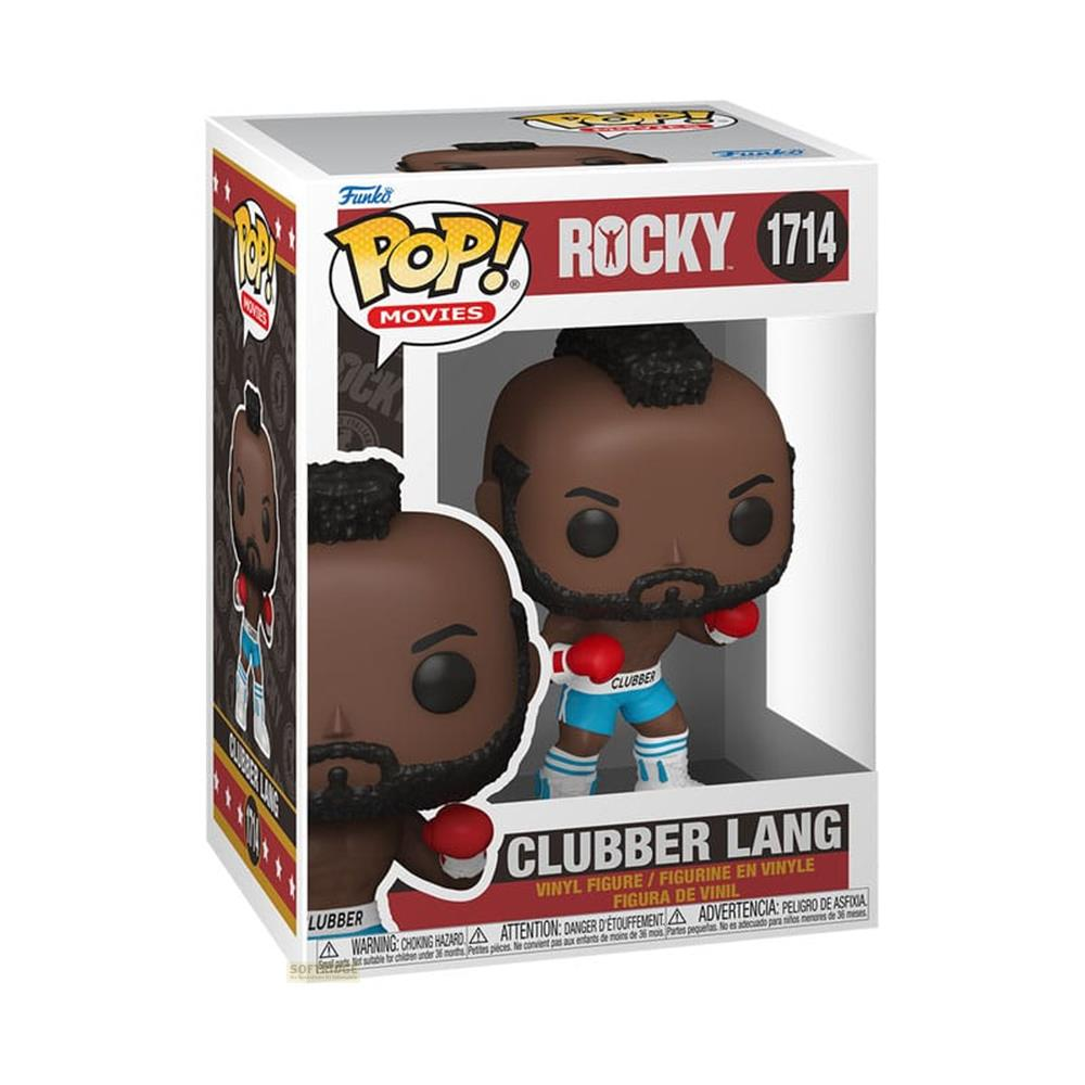 Figura de vinilo Funko Pop de Clubber Lang de Rocky en su embalaje original.