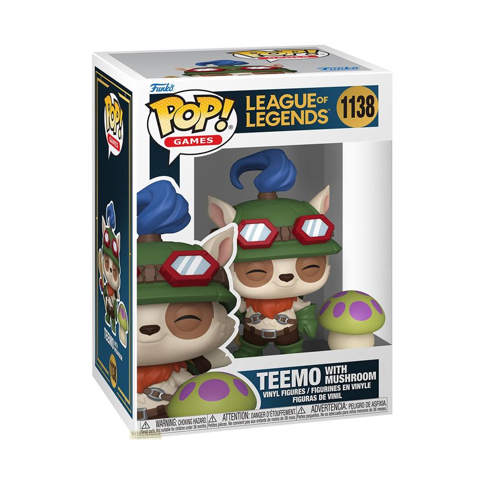Figurka Funko Pop Teemo z grzybem z League of Legends.