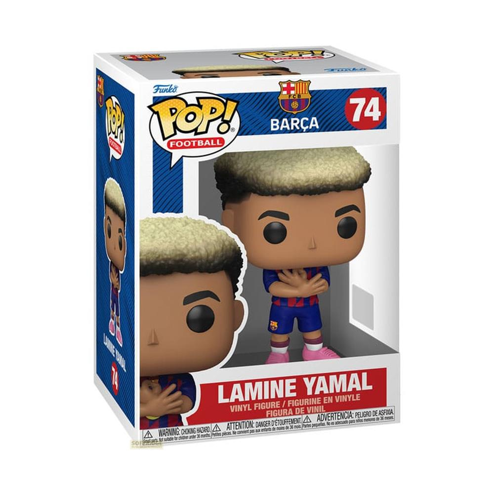 Figura Funko Pop de vinilo de Lamine Yamal con equipación del Barça.