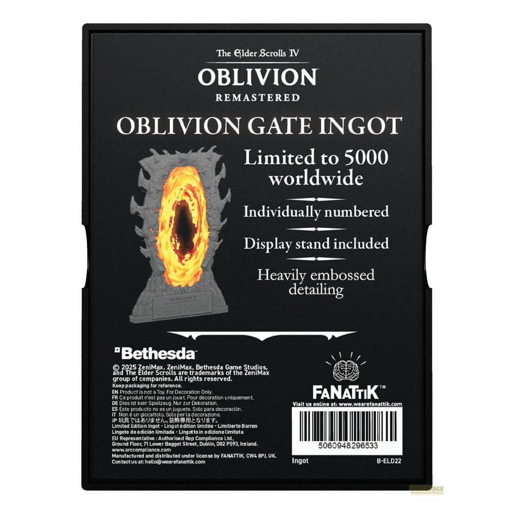 Oblivion Gate Ingot: limitiert auf 5000, individuell nummeriert, mit Ständer.