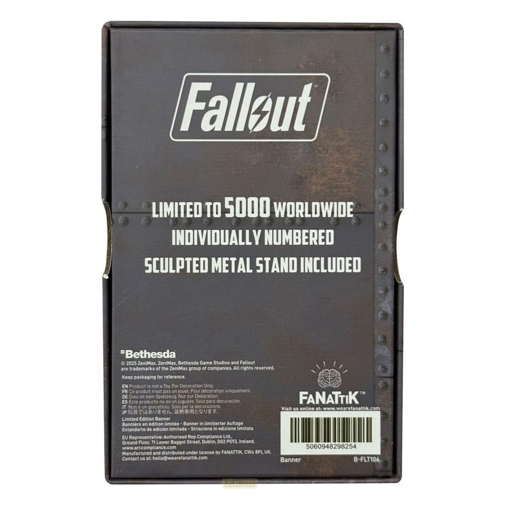 Fallout-Banner: Limitiert auf 5000, nummeriert, Metallständer.