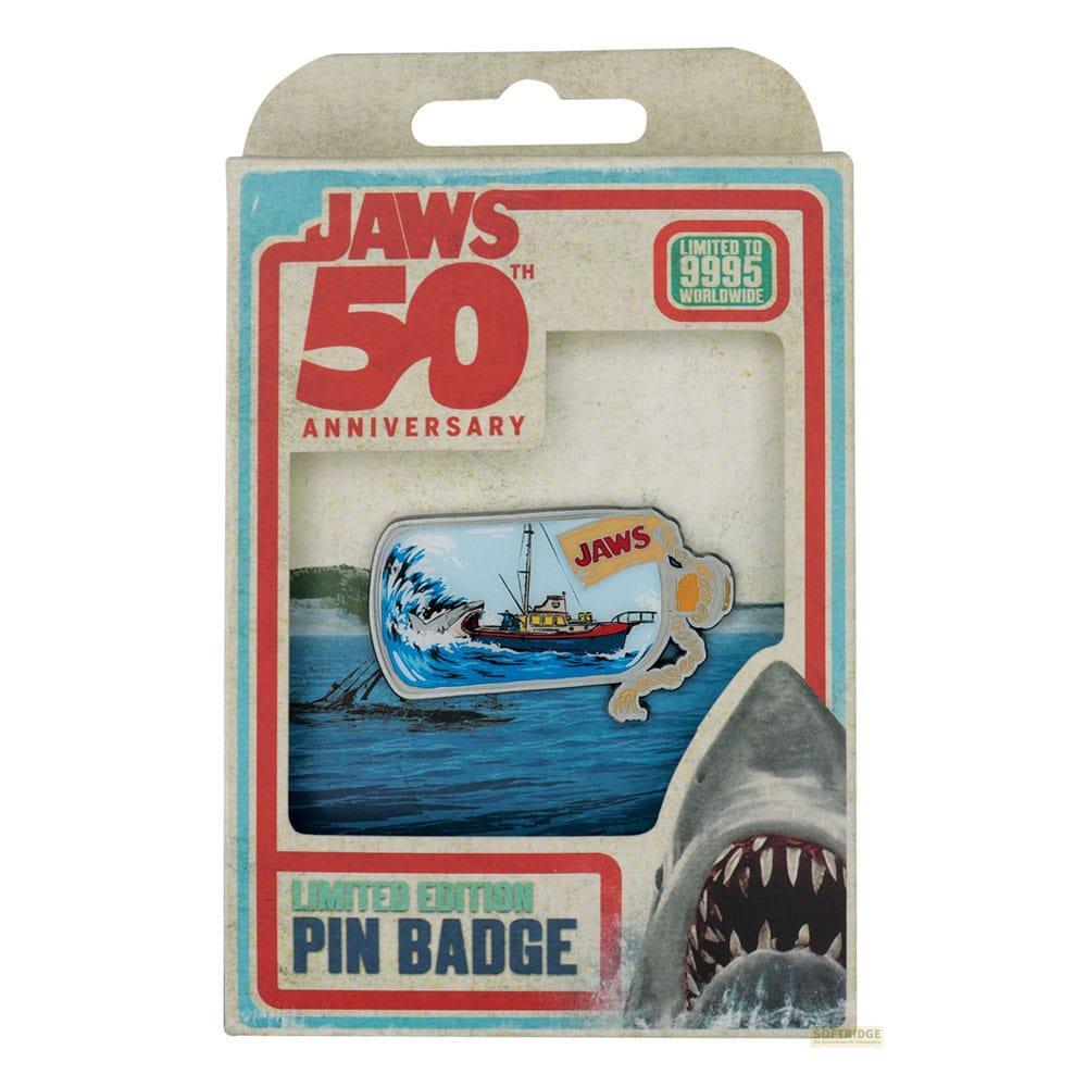 Jaws 50th Anniversary Pin: Hai greift Boot an, limitiert auf 9995 weltweit.