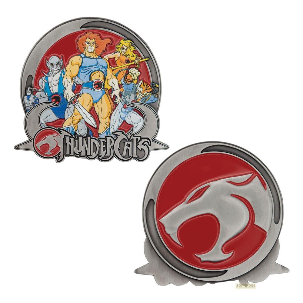 Thundercats-Logo und Emblem mit Charakteren. Thundercats-Schriftzug.