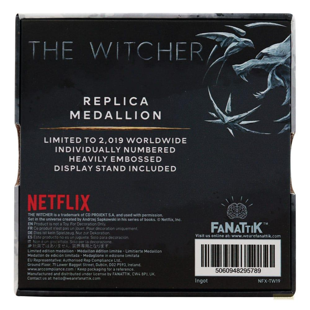 Verpackung für eine limitierte "The Witcher"-Replika-Medaillon-Edition.