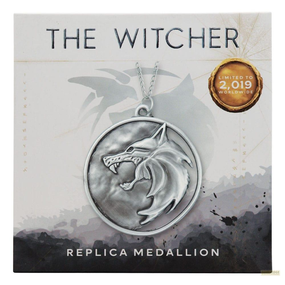 Ein Witcher-Medaillon mit Wolfskopf-Symbol, limitiert auf 2019 Stück.