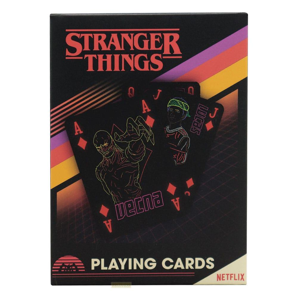 Stranger Things Spielkarten mit Vecna und Lucas.