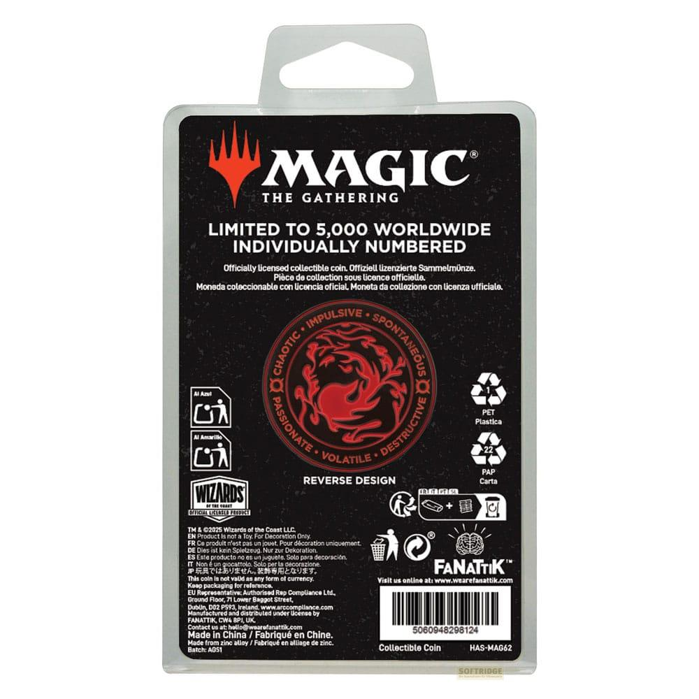 Magic The Gathering Sammlermünze, limitiert auf 5.000 Stück.