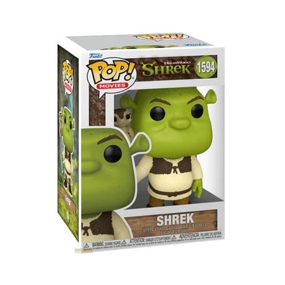 Action figure Funko Pop! Shrek 1594 in scatola. Figura verde con gilet.