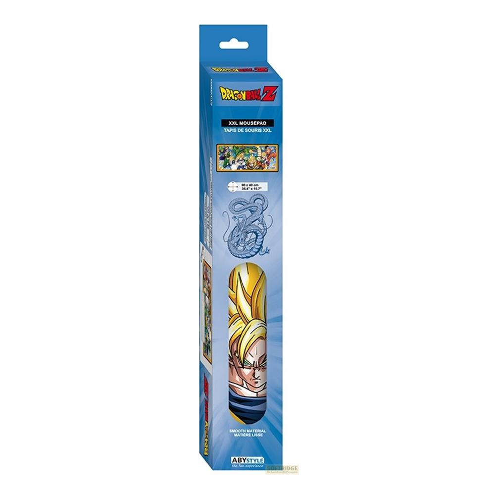 XXL Dragon Ball Z Mauspad mit Goku und Shenlong auf der Verpackung.