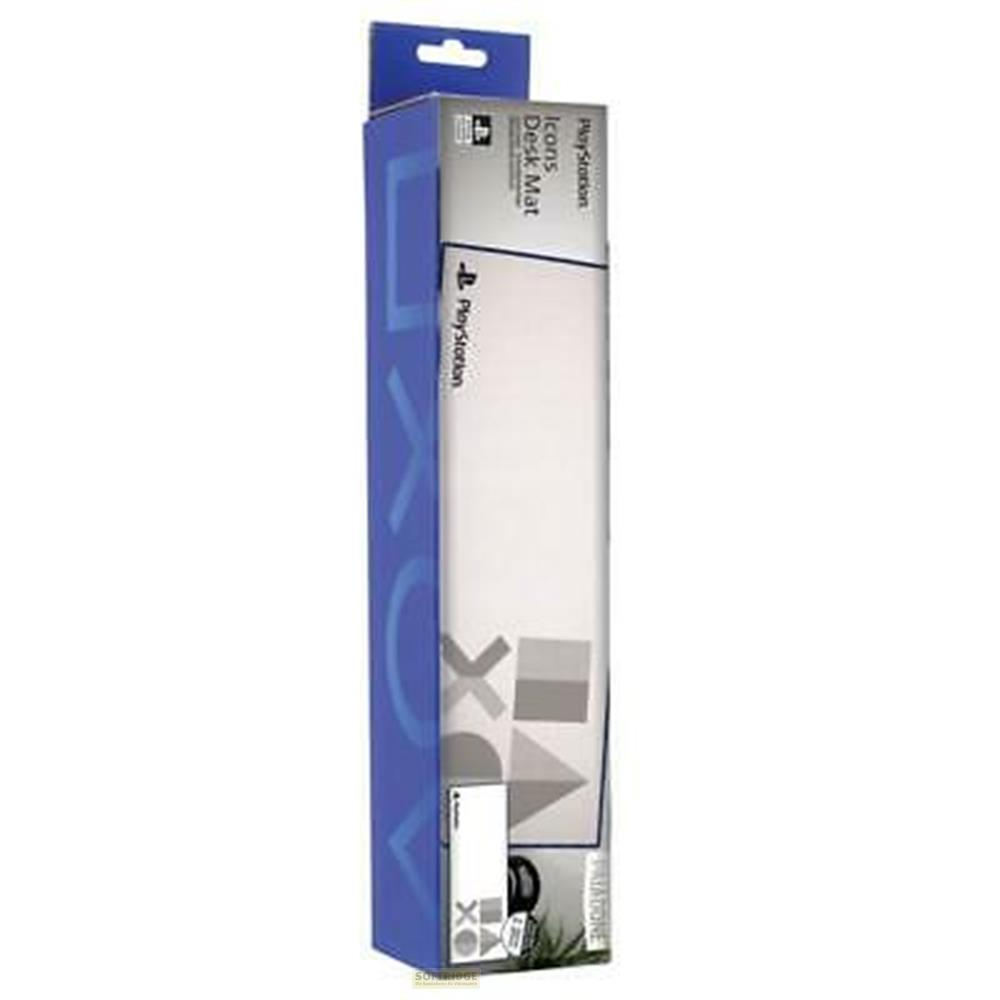 Podkładka na biurko PlayStation Icons w niebieskim opakowaniu.