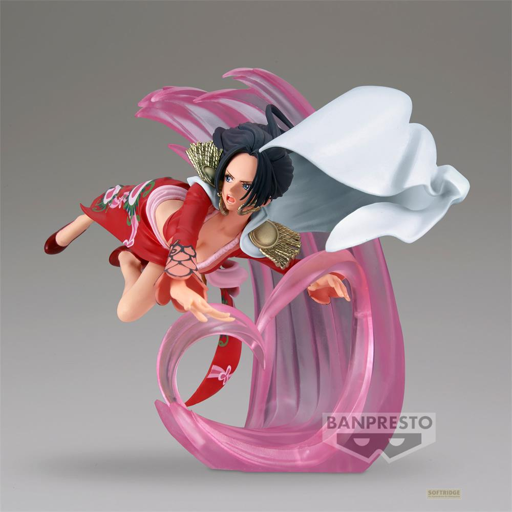 Eine Figur in rotem Kleid mit weißem Umhang fliegt auf rosa Herzsockel.