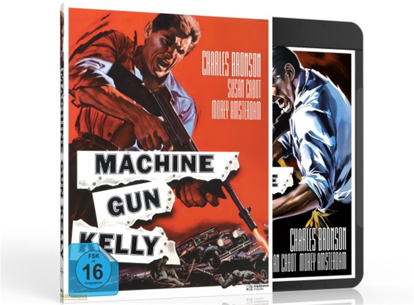 Poster del film 'Machine Gun Kelly' con Charles Bronson, bollino FSK 16.