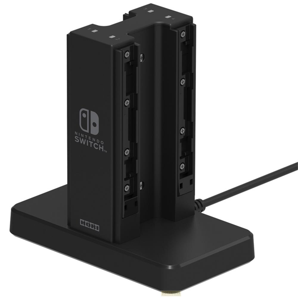 Dock di ricarica nero Hori Nintendo Switch con cavo.