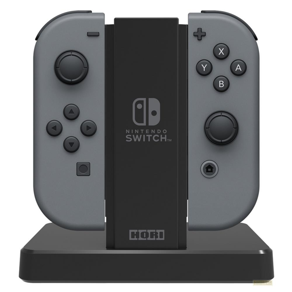 Supporto di ricarica Hori grigio per controller Joy-Con Nintendo Switch.