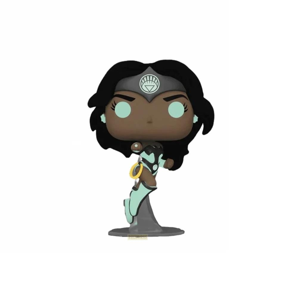 Una figura Funko Pop de Star Sapphire con cabello negro y tiara de joya.