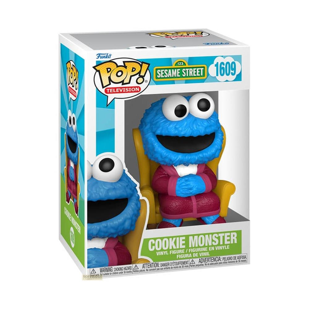 Figura Funko Pop! de vinilo de Monstruo Comegalletas en sillón, SESAMO 1609.