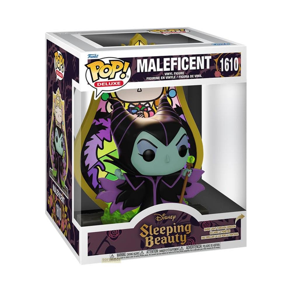 Figura de vinilo Funko Pop! de Maléfica de La Bella Durmiente en caja.