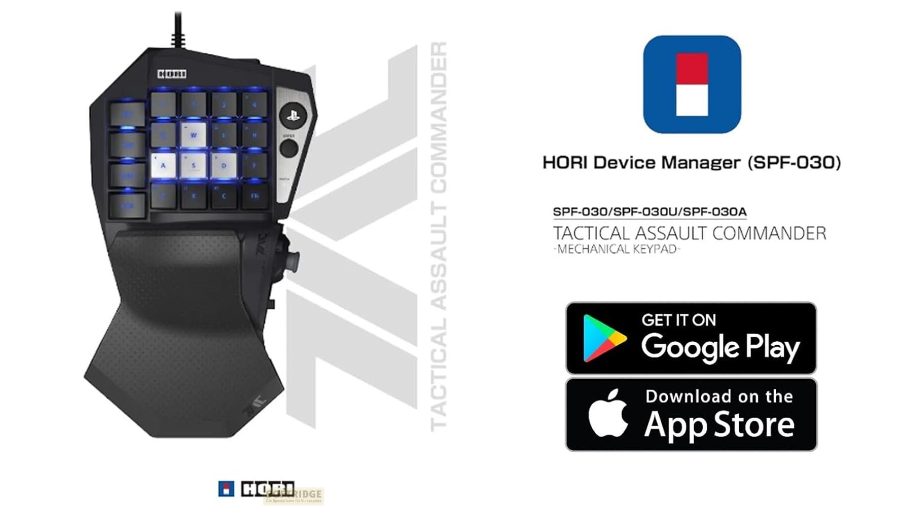 Tastiera meccanica Hori Tactical Assault Commander con link agli store.