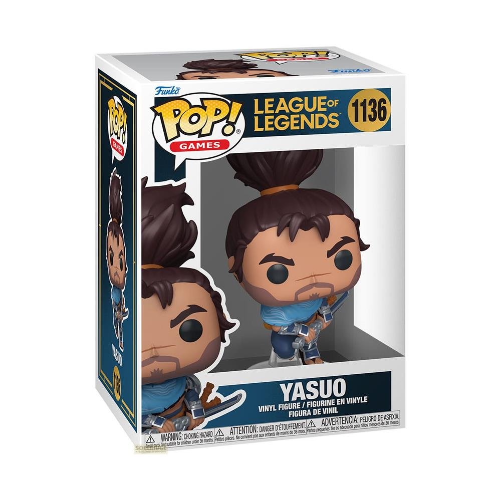 Figurka winylowa Funko Pop! Yasuo z League of Legends w oryginalnym pudełku.