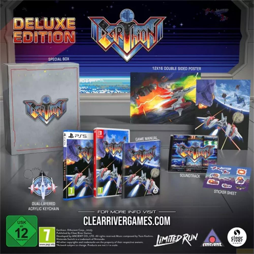 Box Edizione Deluxe con gioco, poster, colonna sonora, adesivi e portachiavi.