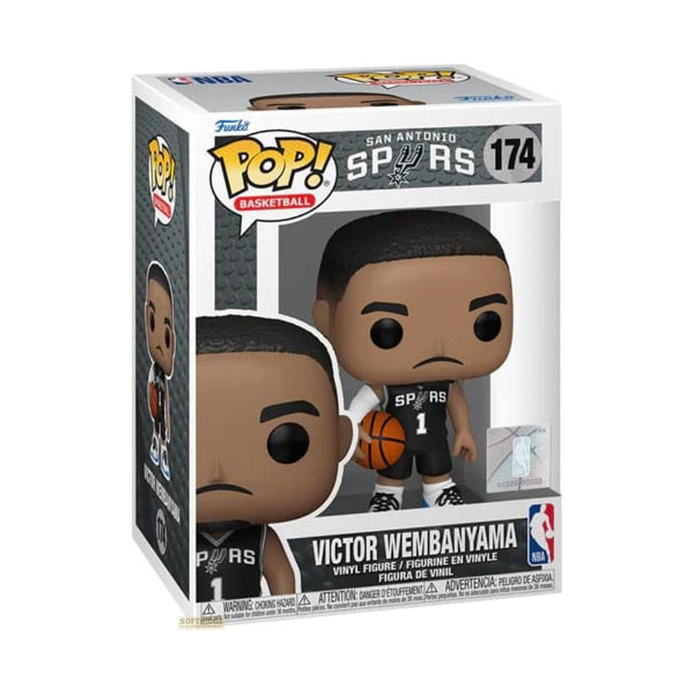 Figura Funko Pop! de Victor Wembanyama con camiseta de San Antonio Spurs.