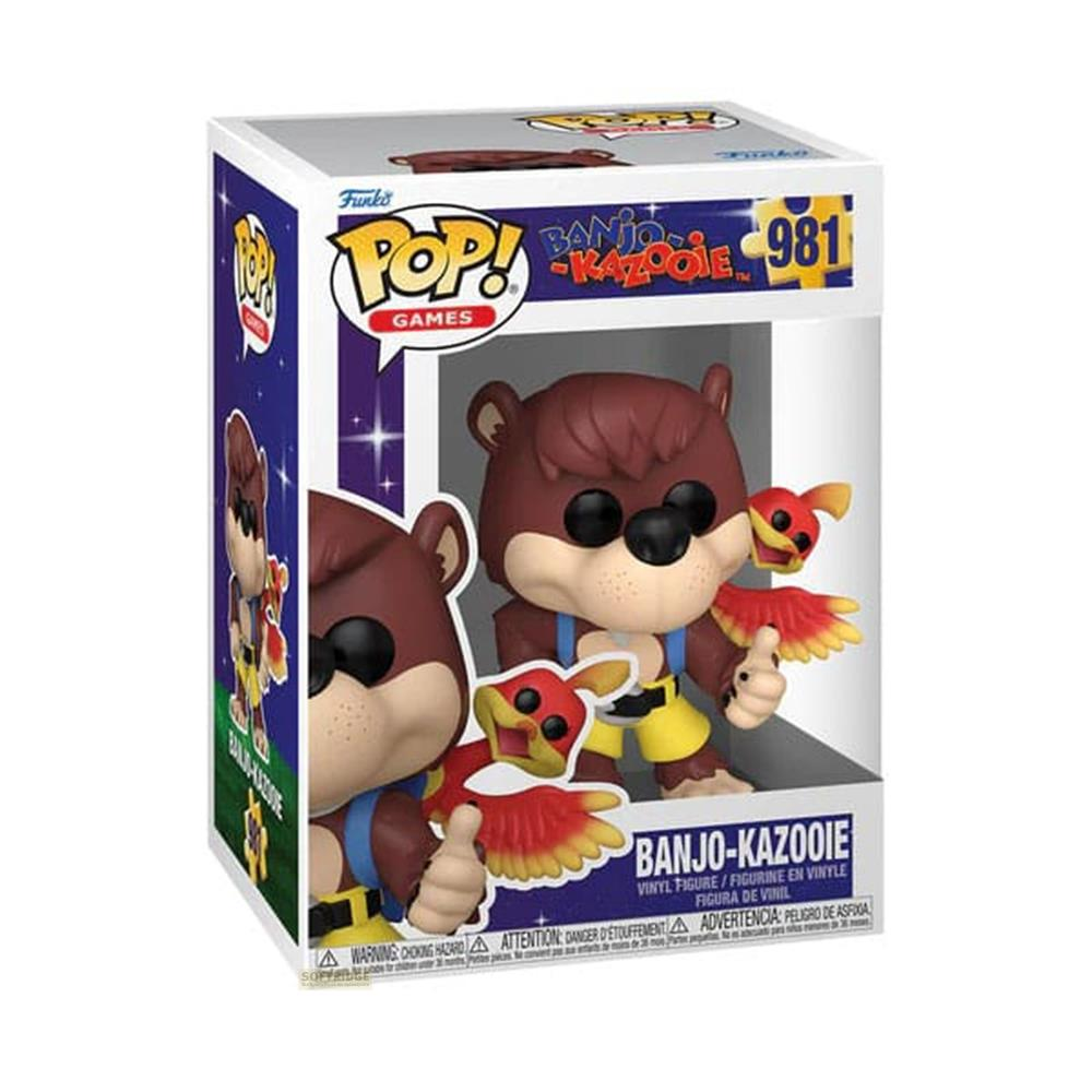 Figurka winylowa Funko Pop Banjo-Kazooie, numer 981, z Kazooie.