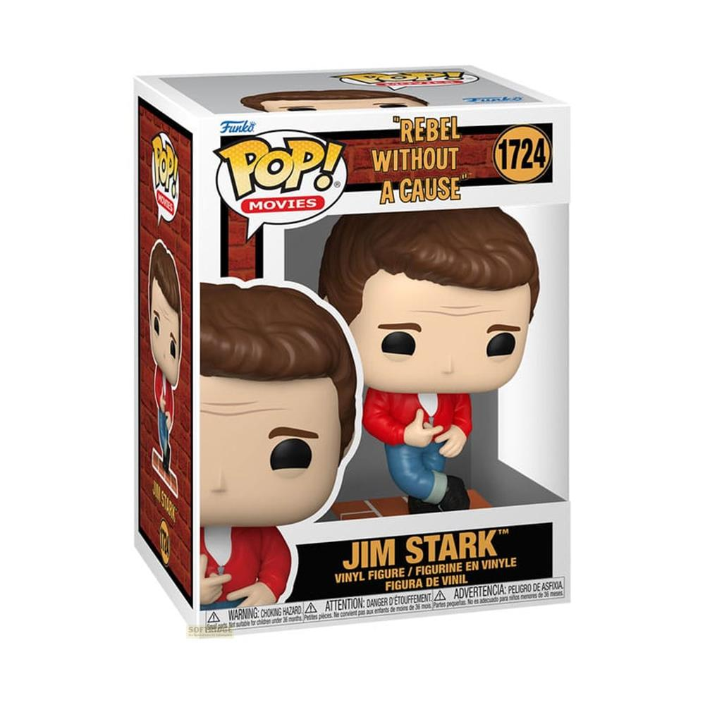 Figura Funko Pop! de Jim Stark de "Rebel Without a Cause" en caja.