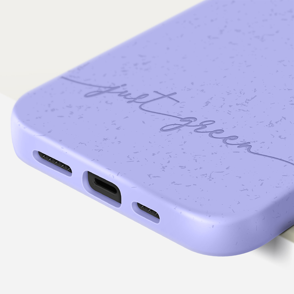 Custodia viola con scritta 