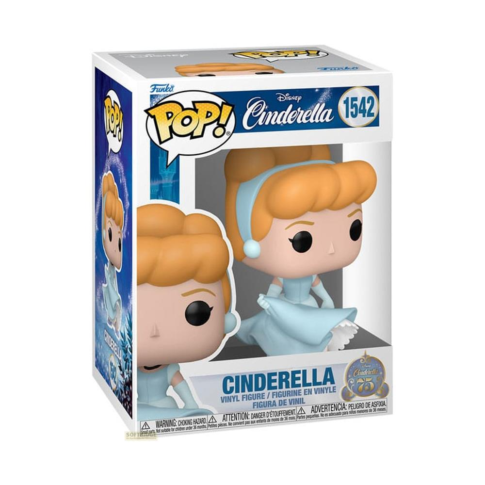 Figura in vinile Funko Pop! di Cenerentola nella sua scatola con stampa.