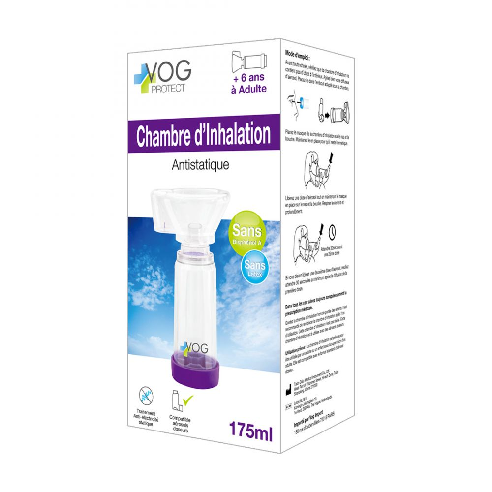 Vog Protect Inhalationskammer, Antistatik, 175ml, Biphenol A & Latex frei.