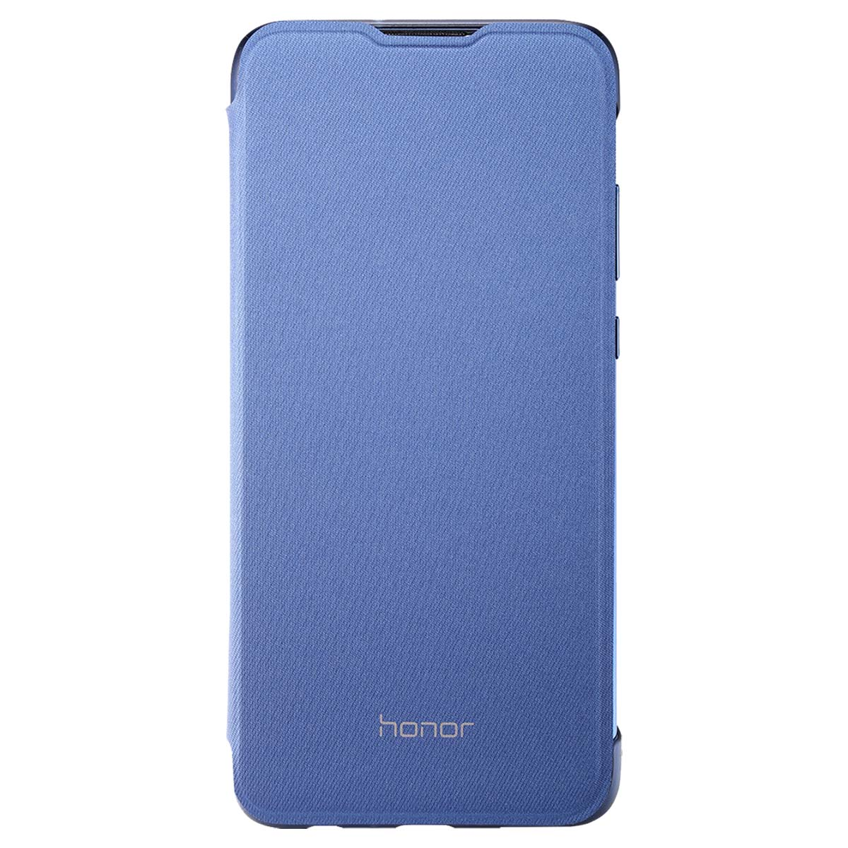 Funda de teléfono azul con logo de Honor.