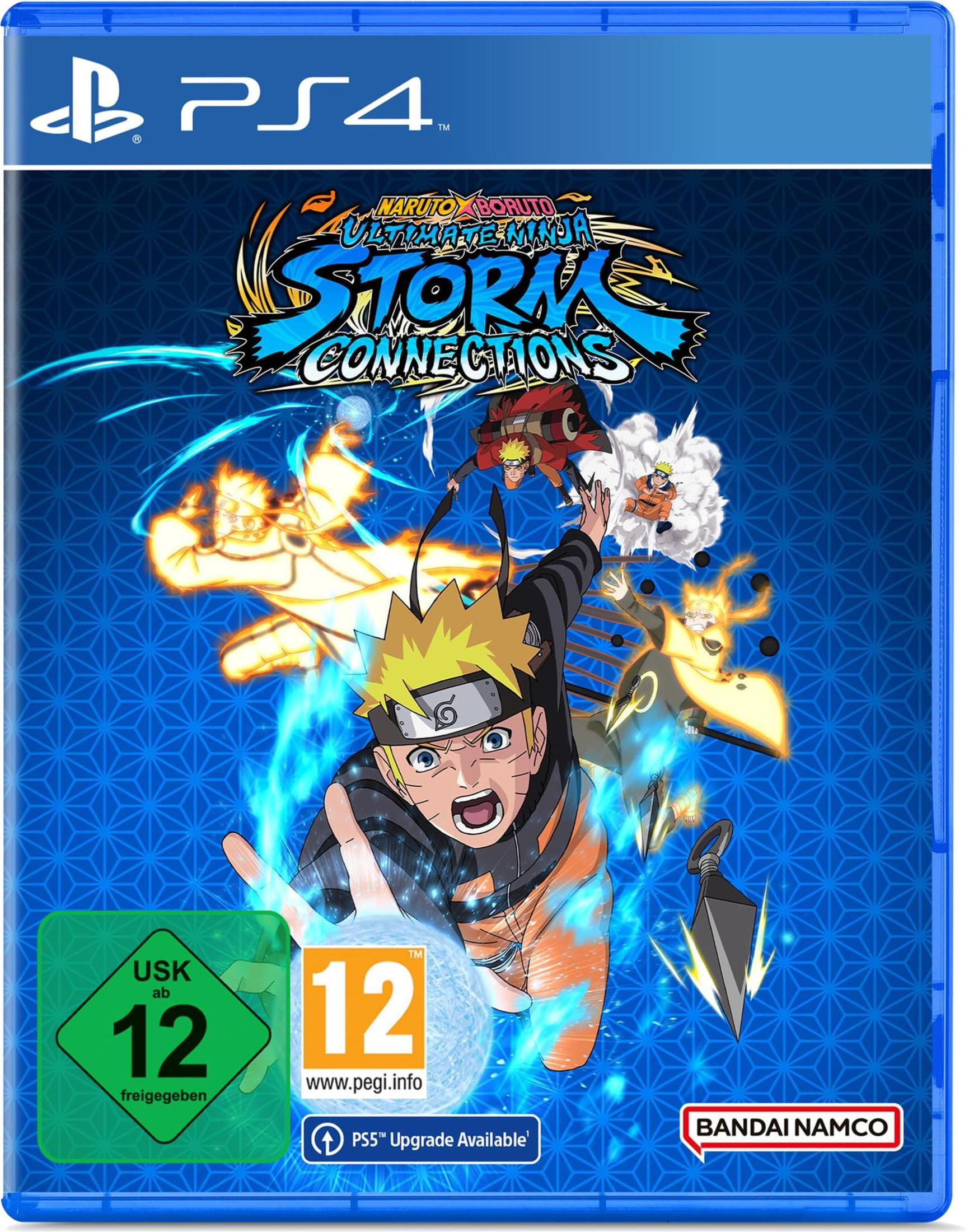 Copertina PS4 con Naruto e Boruto, classificazione USK 12.