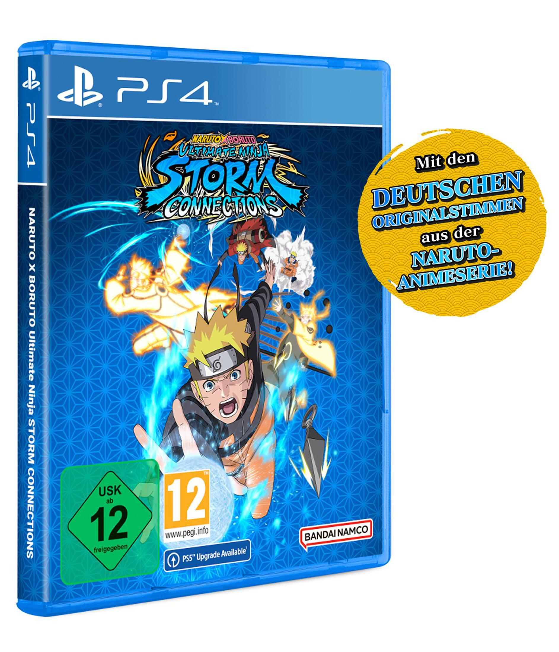 Gioco PS4 "Naruto x Boruto: Ultimate Ninja Storm Connections" con Naruto e Boruto.